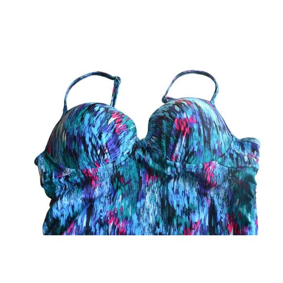 LOVE YOUR ASSETS BY SARA BLAKELY SPANX, Size Small, Tankini Top, Push Up, NWT - Picture 6 of 6